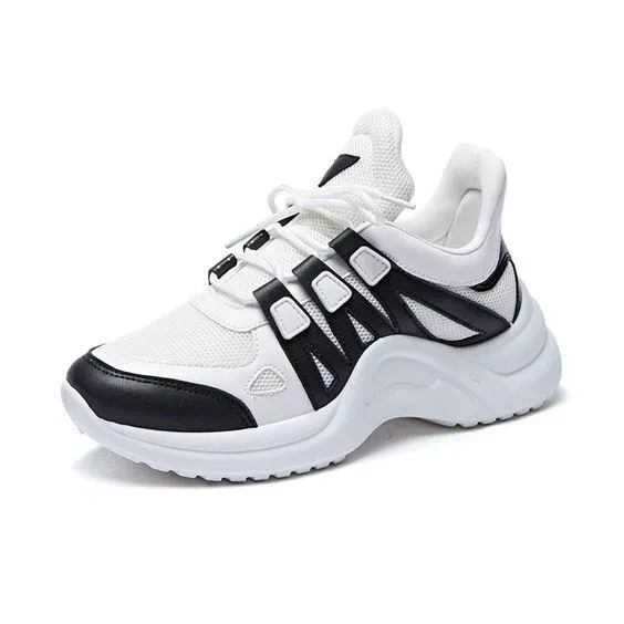 Women's Plus Size 43 Color Block Sneaker Shoes