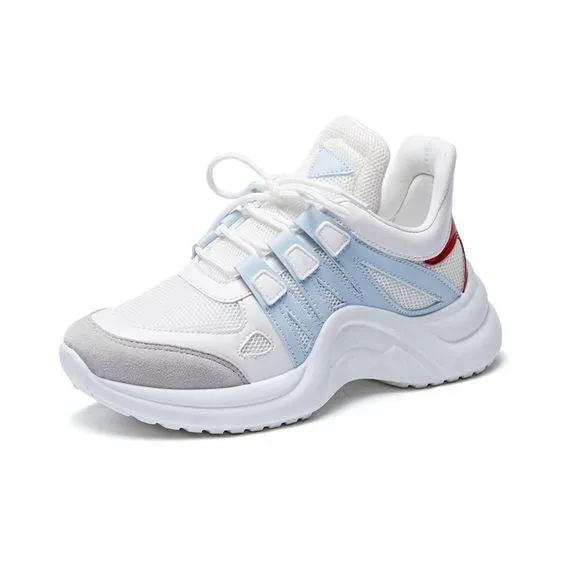 Women's Plus Size 43 Color Block Sneaker Shoes