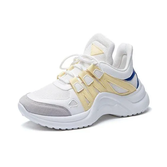 Women's Plus Size 43 Color Block Sneaker Shoes