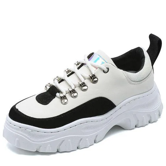 Women's Trendy Color Design Platform Shoes